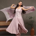 Gul Bahaar- Anarkali Suit Set Lilac Blush