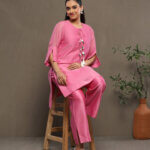 Gulshan Co-Ord Set - Candy Pink