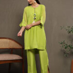 Gulshan Co-Ord Set - Zesty Lime