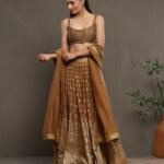 Zahra - Lehenga Set Caramel Brown