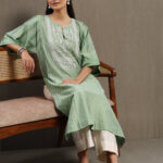 Aafreen Kurta Set - Mint Sage